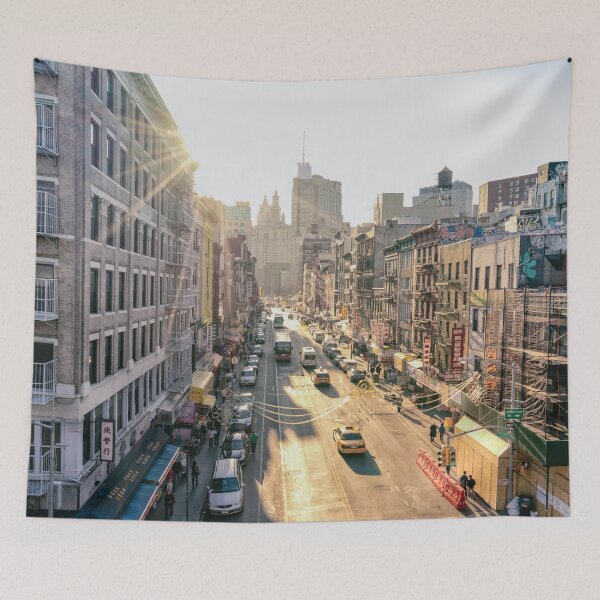 Item preview, New York City Sunset over Chinatown designed and sold by Vivienne Gucwa.