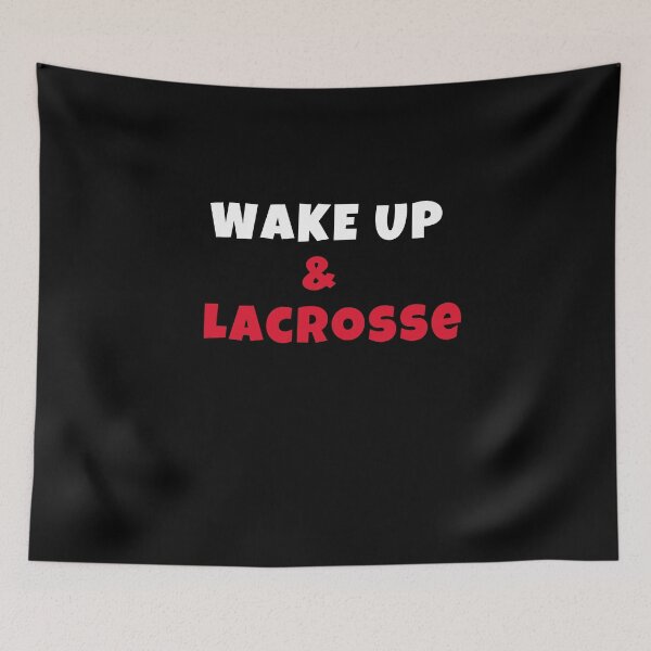 Item preview, Wake up and lacrosse Activities Hobbies Tshirt designed and sold by we1000.