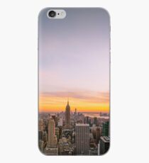 Vinilo o funda para iPhone Skyline de la ciudad de Nueva York - rascacielos al atardecer