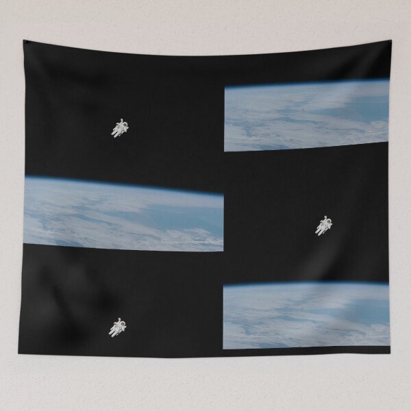 Item preview, Space man earth view  designed and sold by VinyLab.