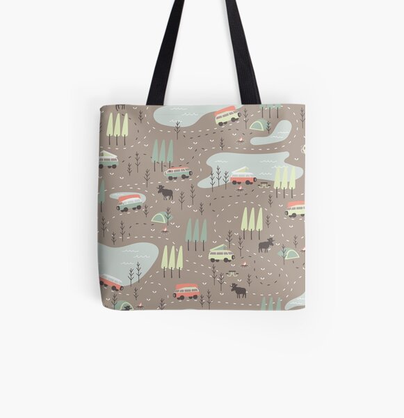 Long and Winding Road All Over Print Tote Bag