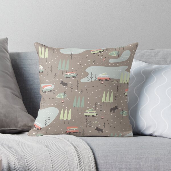 Long and Winding Road Throw Pillow