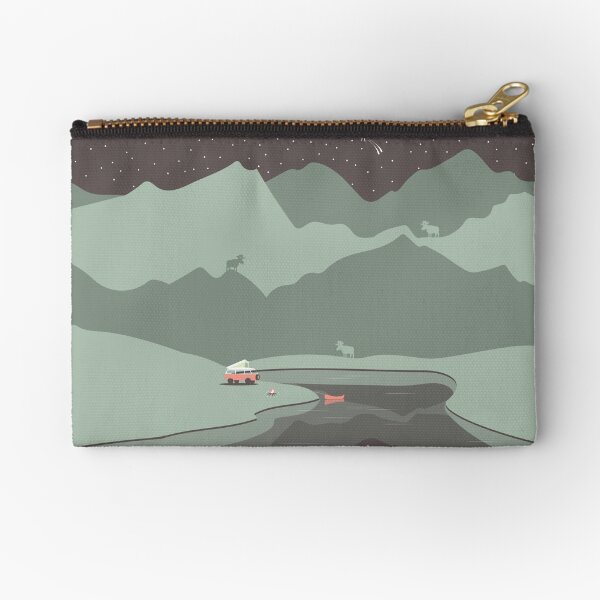 Into the Wild - Camping Scene Zipper Pouch