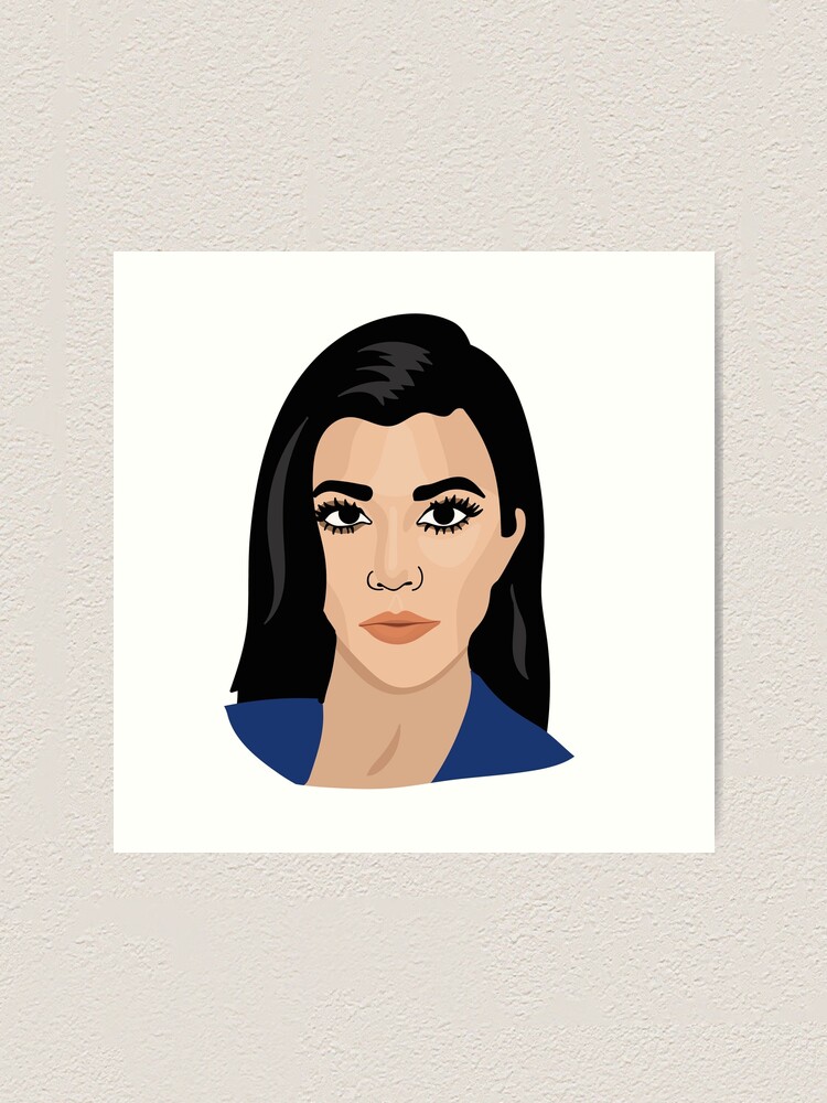 Kourtney Kardashian Art Print For Sale By Mineeyes Redbubble 