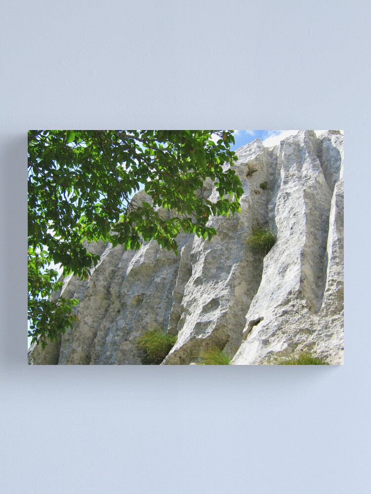 Thumbnail 1 of 3, Canvas Print, WHITE AND GREEN designed and sold by TatianaMichaela.