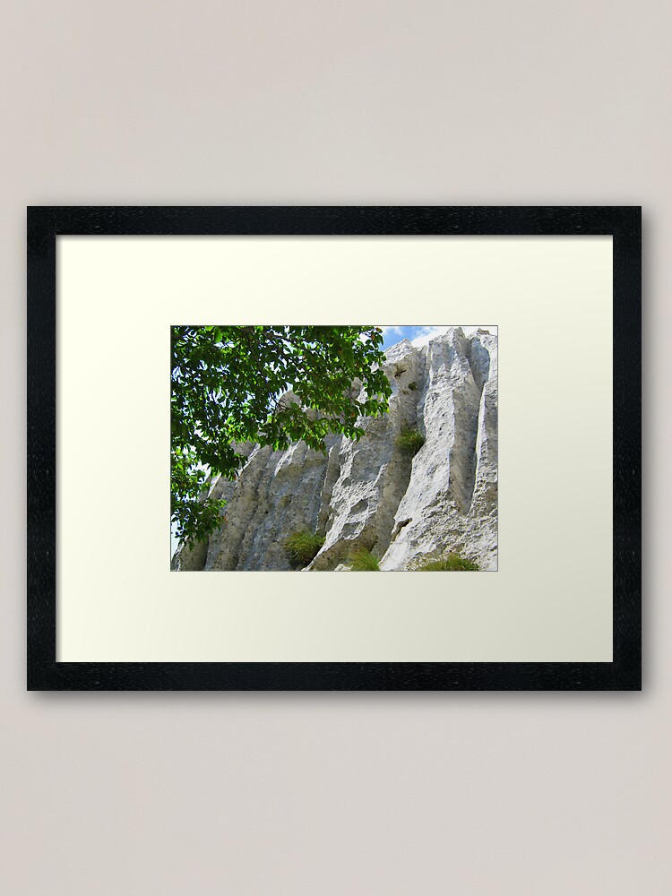 Thumbnail 1 of 7, Framed Art Print, WHITE AND GREEN designed and sold by TatianaMichaela.