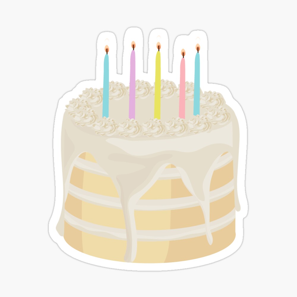 pastel #torta #felizcumpleaños #birthday #stickers - Birthday Cake, HD Png  Download , Transparent Png Image - PNGitem