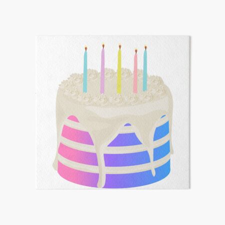 Birthday Cake Wall Art Redbubble