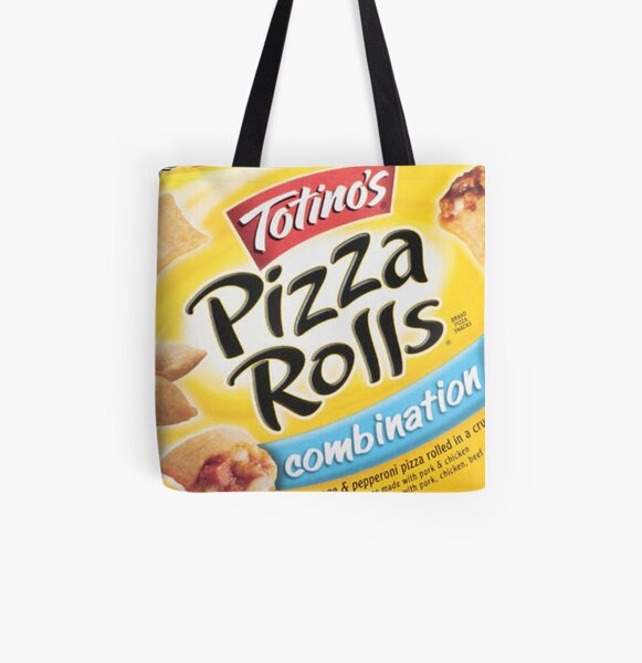 Pizza Tote Bags Redbubble - totinos pizza rolls song roblox id