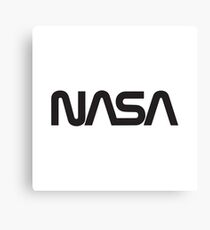 Vintage NASA lettering Canvas Print