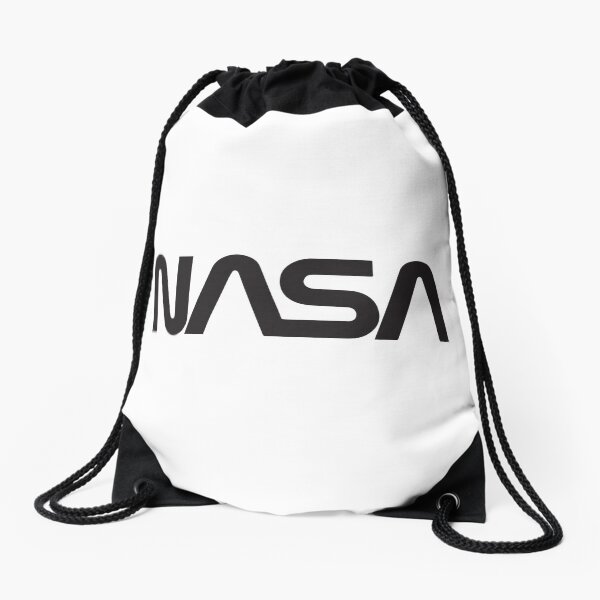 Vintage NASA lettering Drawstring Bag