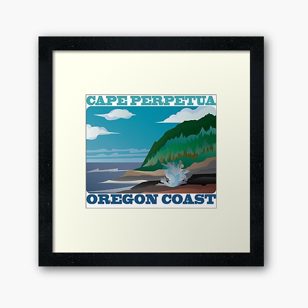 Cape Perpetua, Oregon - Project 101 Framed Art Print