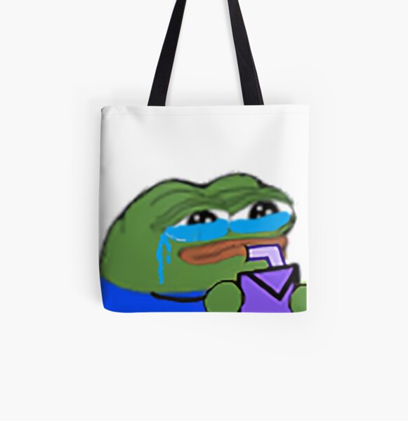 "sad pepe drinking juice" Tote Bag by swaggyhone Redbubble