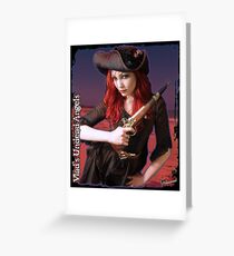 Undead Angels: Vampire Pirate Greeting Card