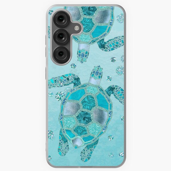 Item preview, Glamour Aqua Turquoise Turtle Underwater Scenery designed and sold by artsandsoul.