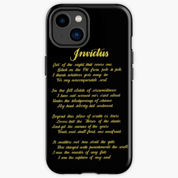 Invictus Poem iPhone Cases for Sale | Redbubble