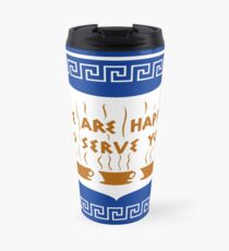 Taza de viaje NYC Greek Anthora Coffee Cup Design
