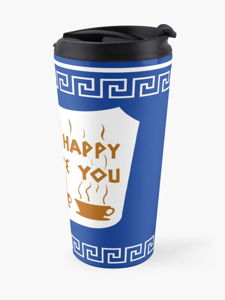 Alternate view of NYC Greek Anthora Coffee Cup Design Travel Mug