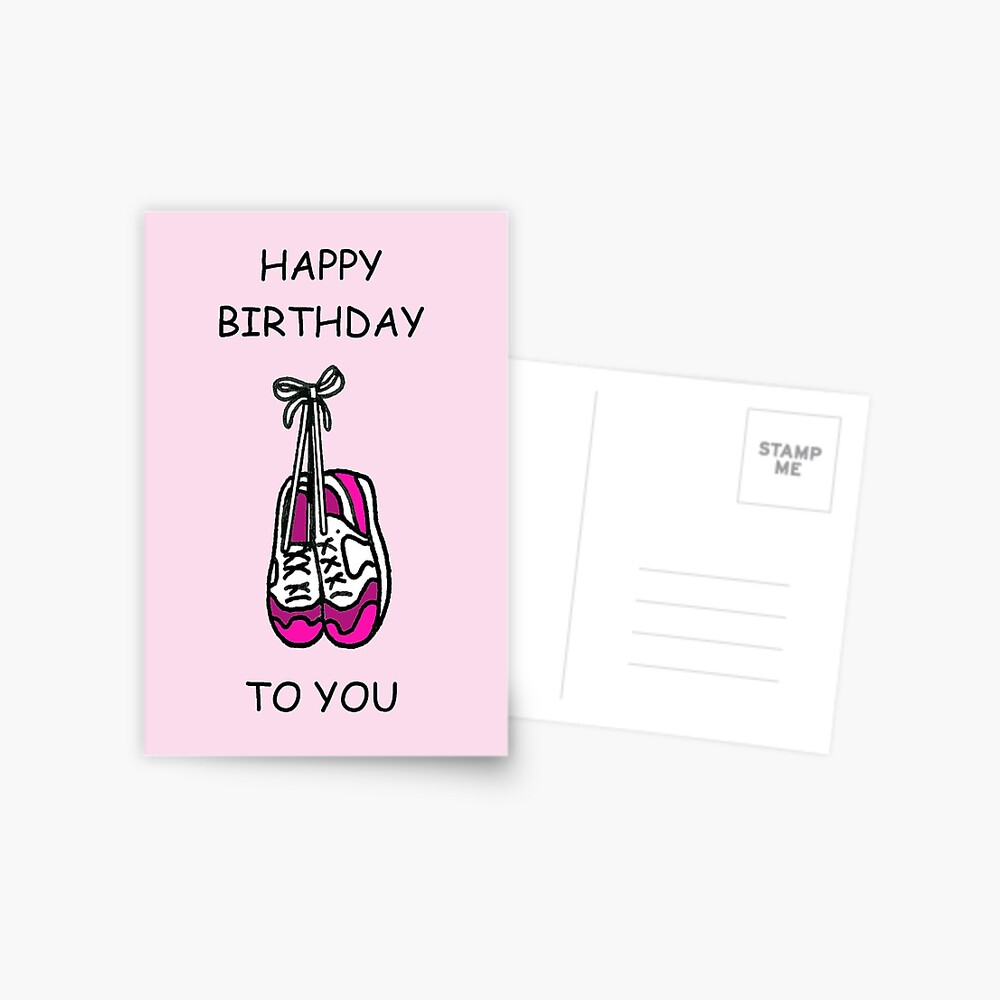 Carte De Vœux Joyeux Anniversaire Femme Coureur Par Katetaylor Redbubble