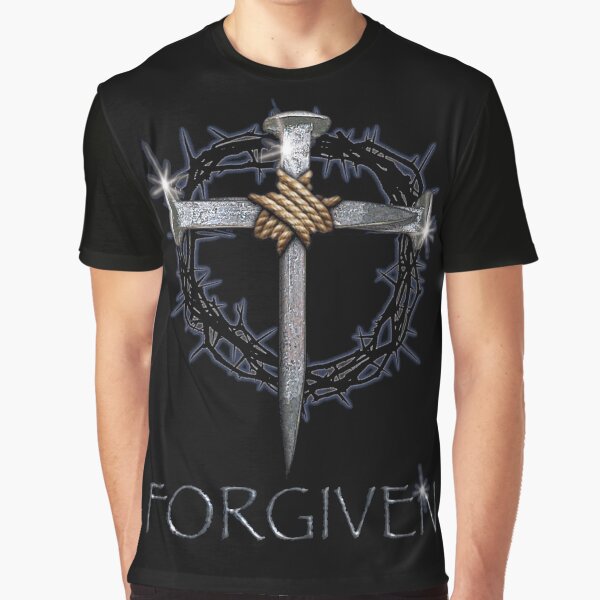 Item preview, Forgiven Nails, Cross and Crown of Thorns design designed and sold by PacPrintwear8.