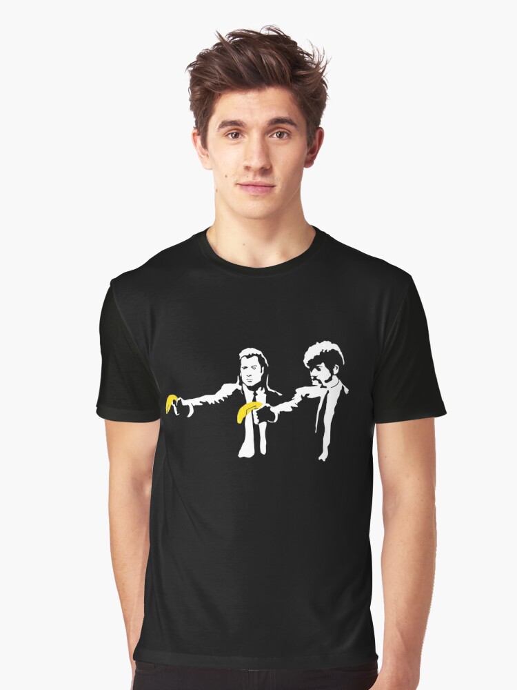 banksy pulp fiction t shirt