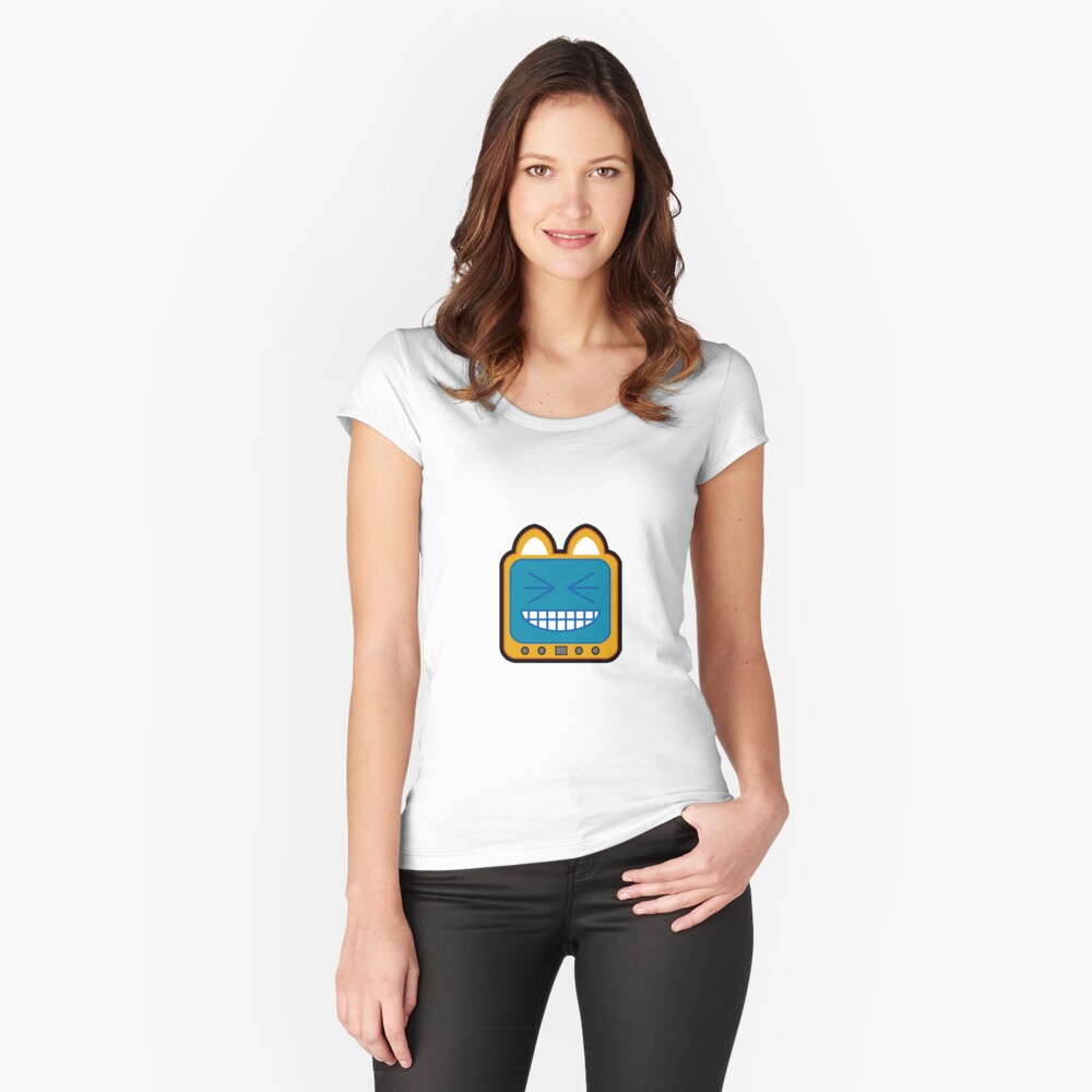 Television Kitty LOL 2 Fitted Scoop T-Shirt