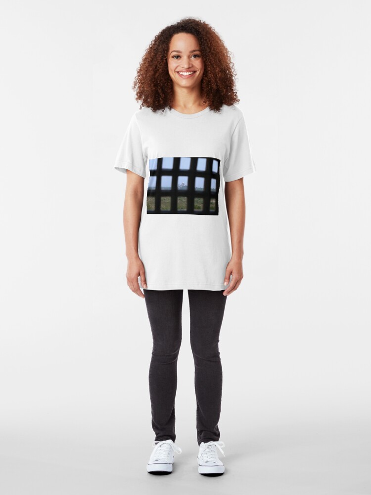 Alternate view of A Prisoners view of the Taj Mahal Slim Fit T-Shirt