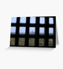 A Prisoners view of the Taj Mahal Greeting Card