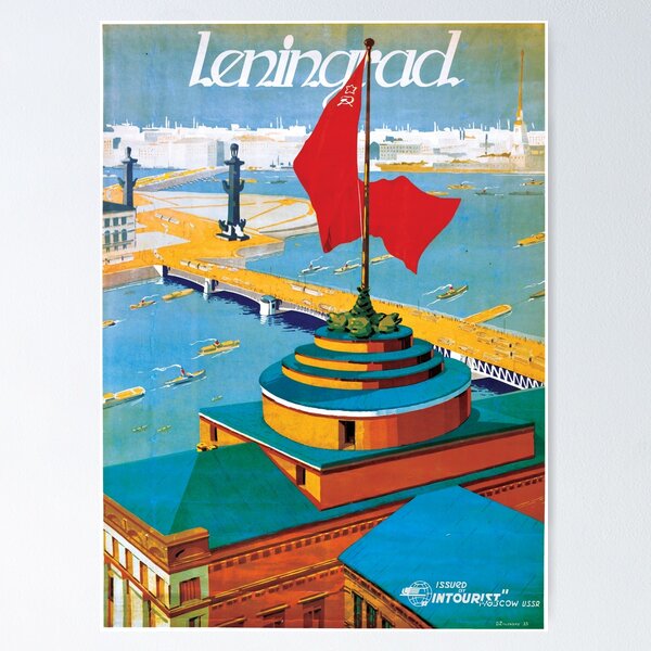 Artikel-Vorschau von Leningrad Intourist-Plakat, designt und verkauft von Domain of the Public.