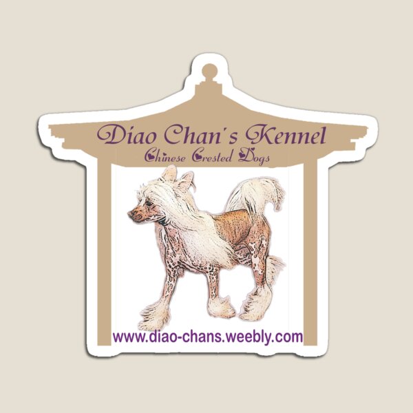 Diao Chan´s Chinese Crested Dogs Magnet