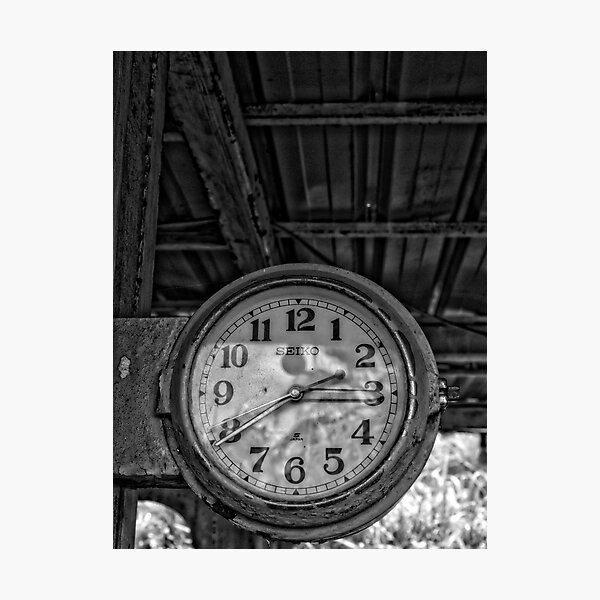 Round Clock Photographic Print