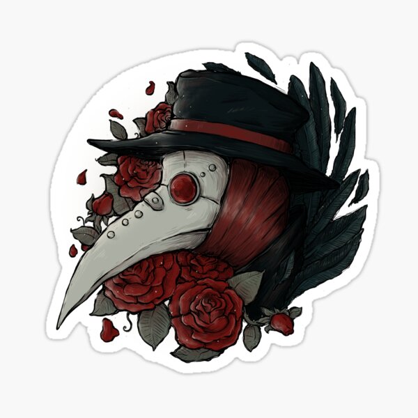 Plague Doctor Stickers Redbubble - roblox plague doctor decal