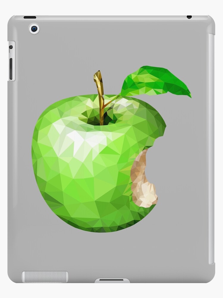 Coque Et Skin Adhesive Ipad Illustration De Dessin Anime D Une Mosaique De Pomme Verte Par Pm Tshirts Redbubble