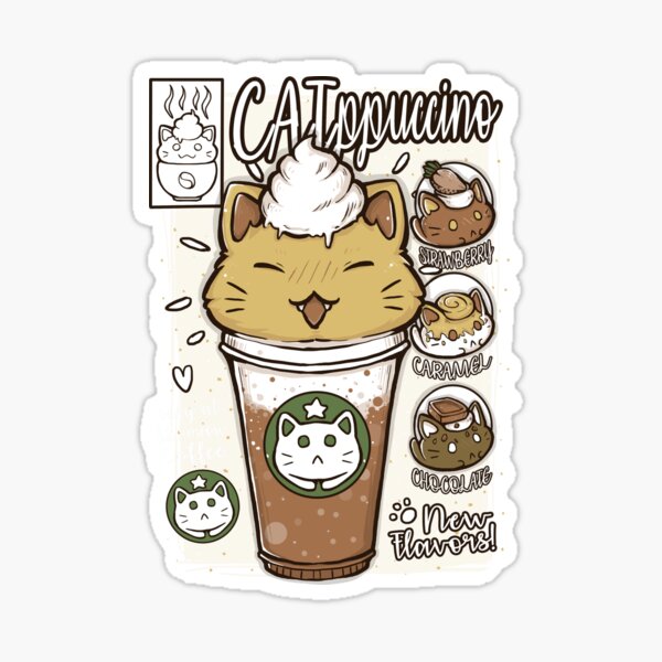 CATppuccino Sticker