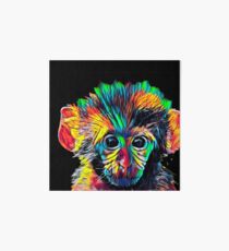 Cute Baby Monkey Colored Design Art Board