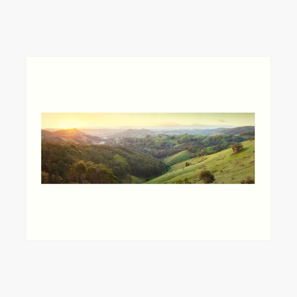 Valley of a Thousand Hills, Murchison Gap, Victoria, Australia Art Print