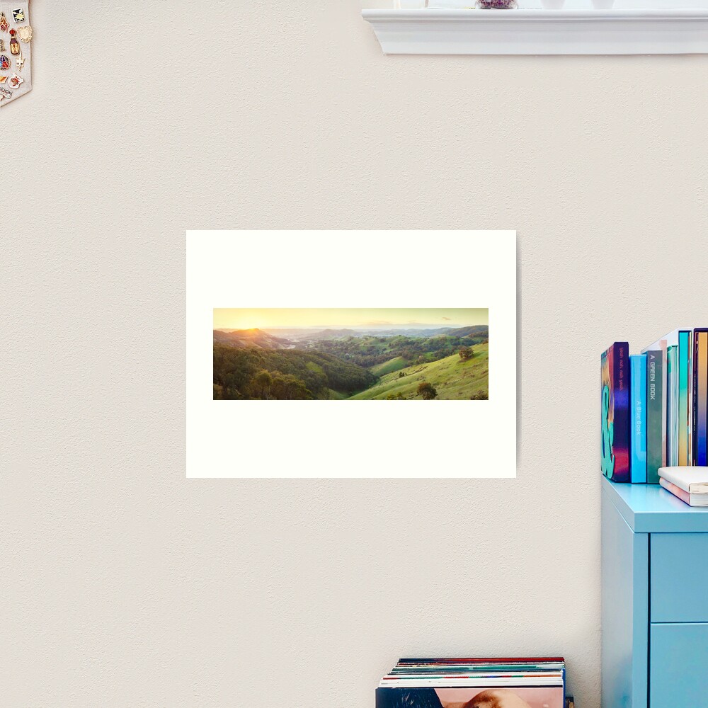 Valley of a Thousand Hills, Murchison Gap, Victoria, Australia Art Print