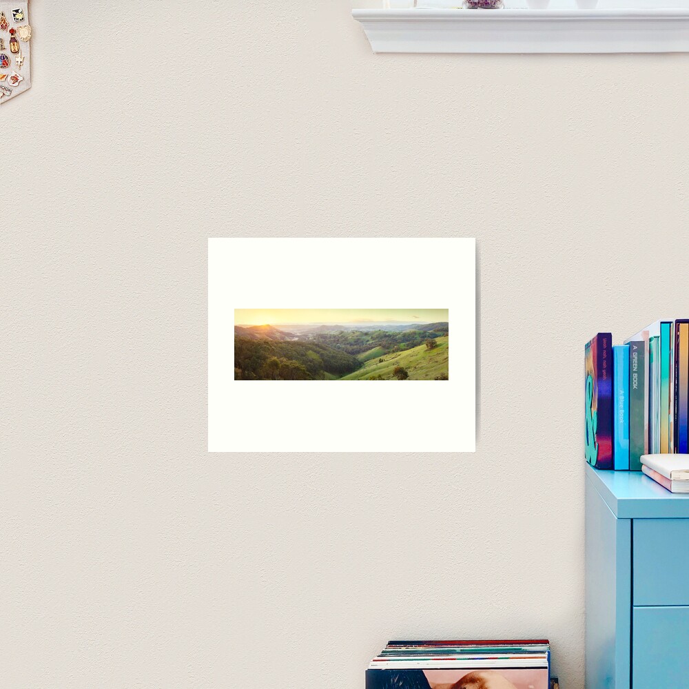 Valley of a Thousand Hills, Murchison Gap, Victoria, Australia Art Print