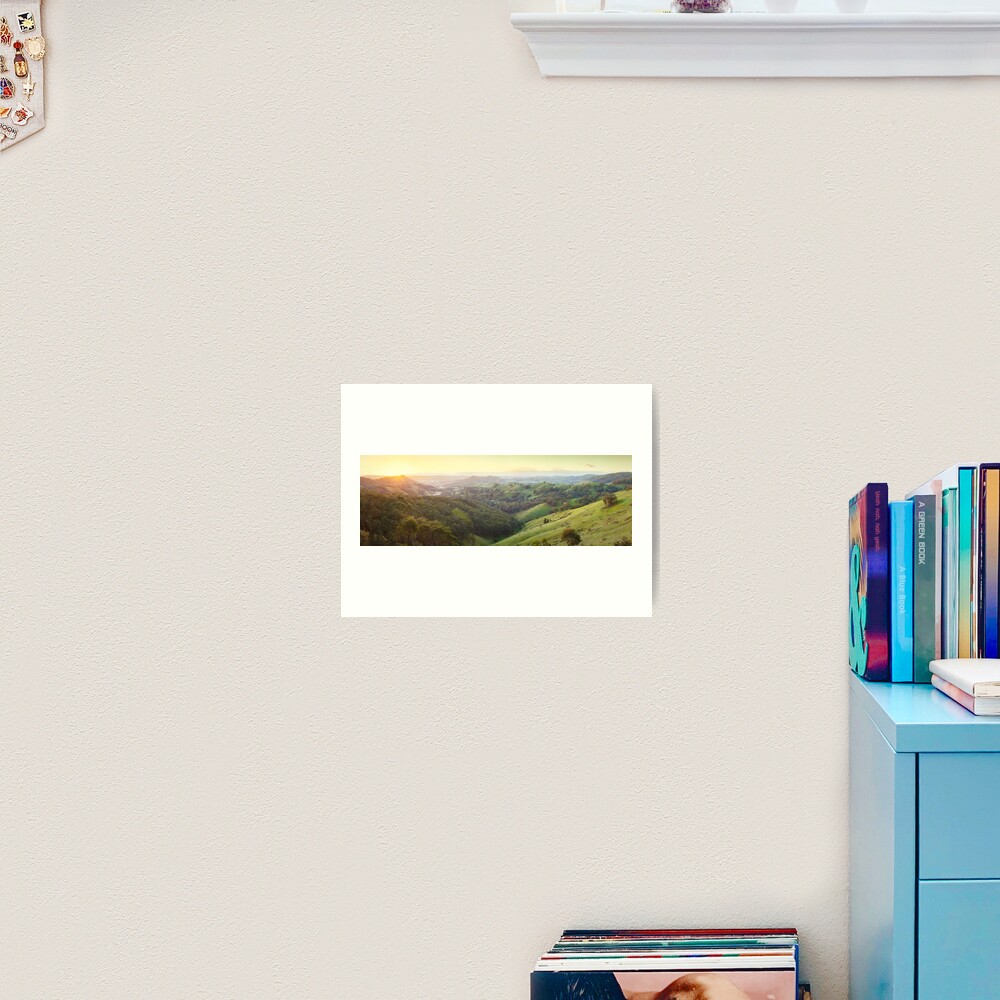Valley of a Thousand Hills, Murchison Gap, Victoria, Australia Art Print