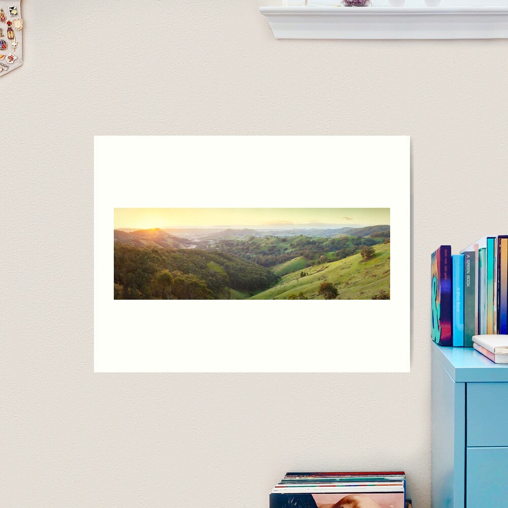 Valley of a Thousand Hills, Murchison Gap, Victoria, Australia Art Print