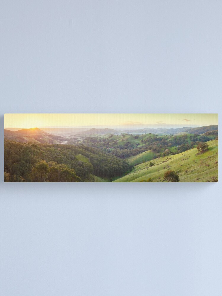 Alternate view of Valley of a Thousand Hills, Murchison Gap, Victoria, Australia Canvas Print