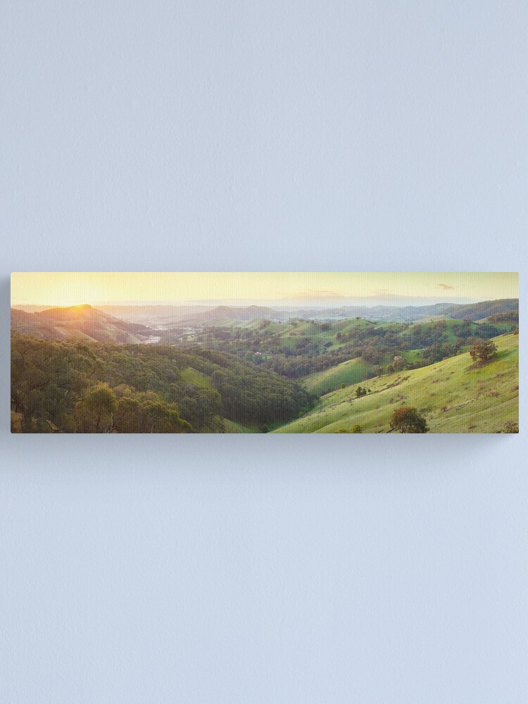 Alternate view of Valley of a Thousand Hills, Murchison Gap, Victoria, Australia Canvas Print