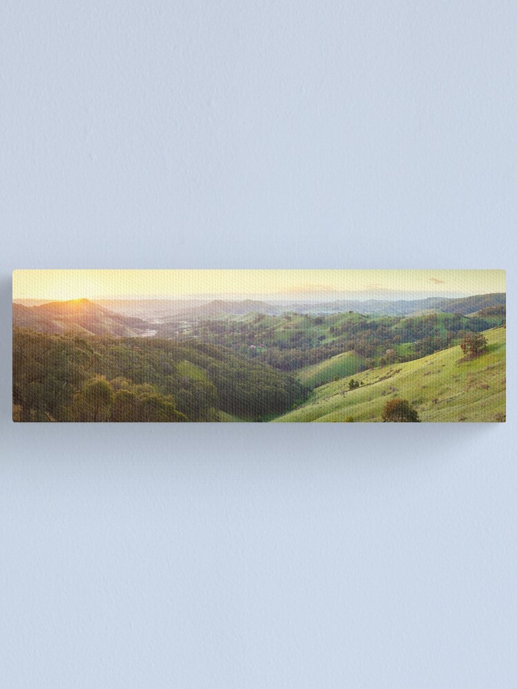 Alternate view of Valley of a Thousand Hills, Murchison Gap, Victoria, Australia Canvas Print