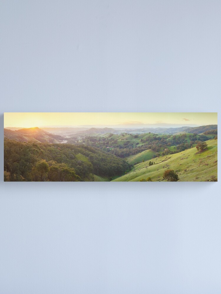 Alternate view of Valley of a Thousand Hills, Murchison Gap, Victoria, Australia Canvas Print