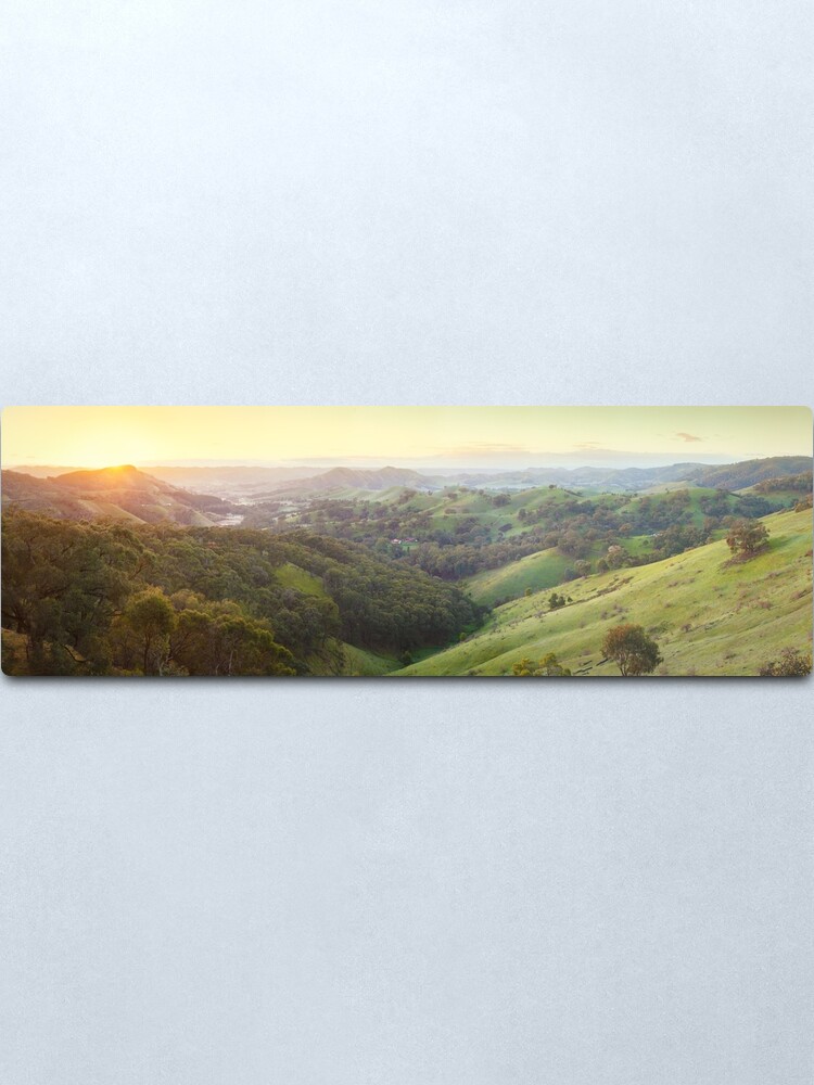 Alternate view of Valley of a Thousand Hills, Murchison Gap, Victoria, Australia Metal Print