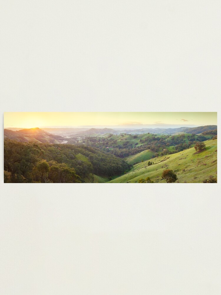 Alternate view of Valley of a Thousand Hills, Murchison Gap, Victoria, Australia Photographic Print