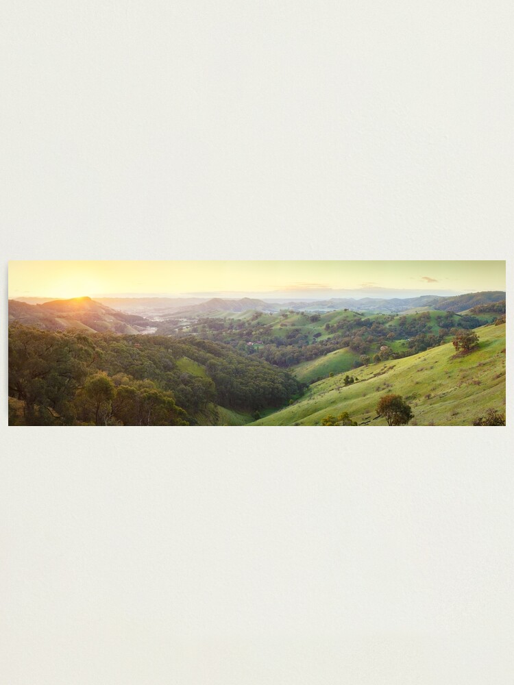 Alternate view of Valley of a Thousand Hills, Murchison Gap, Victoria, Australia Photographic Print