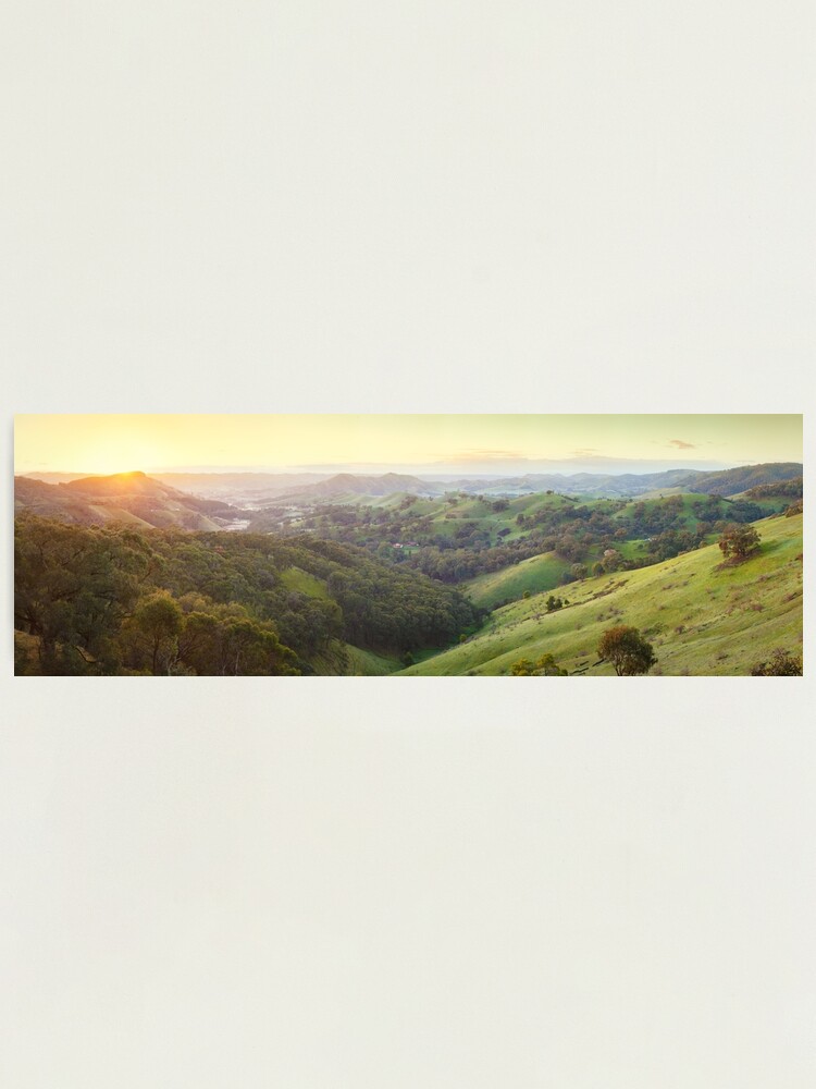 Alternate view of Valley of a Thousand Hills, Murchison Gap, Victoria, Australia Photographic Print