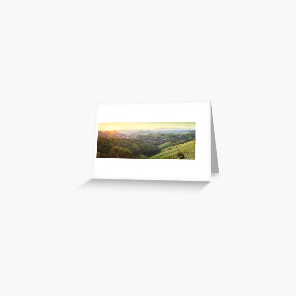 Valley of a Thousand Hills, Murchison Gap, Victoria, Australia Greeting Card