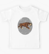 Saber-toothed cat mandala Kids Tee